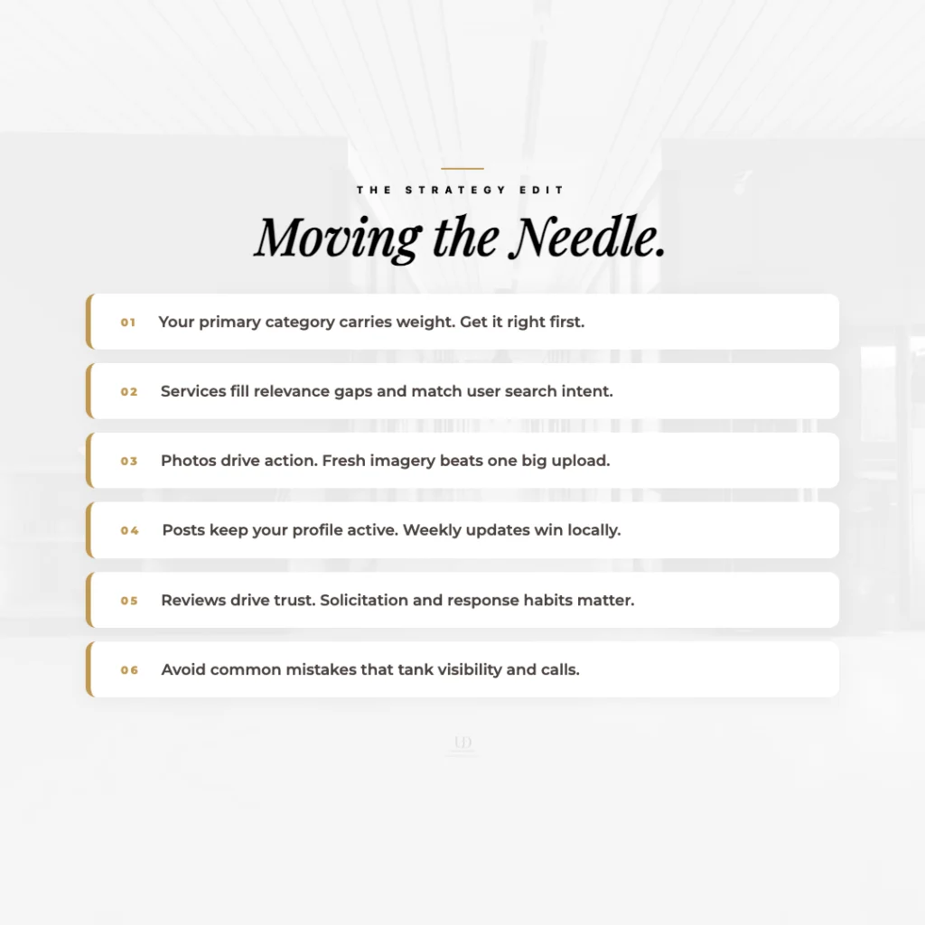 google business profile 2026 list moving the needle