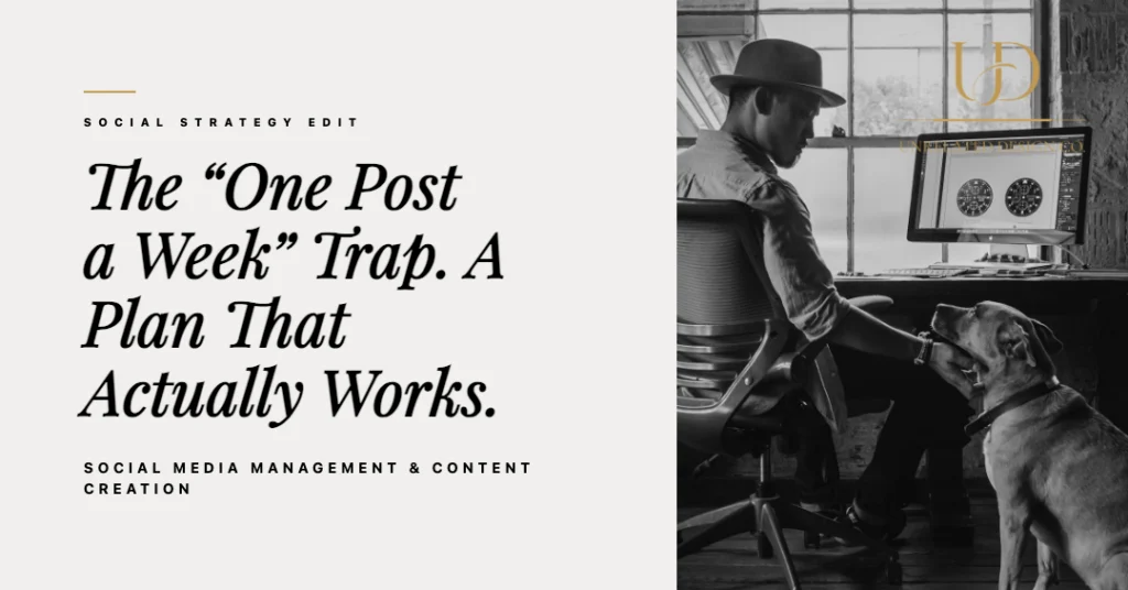 The “One Post a Week” Trap: A Social Media Plan That Doesn’t Waste Your Time