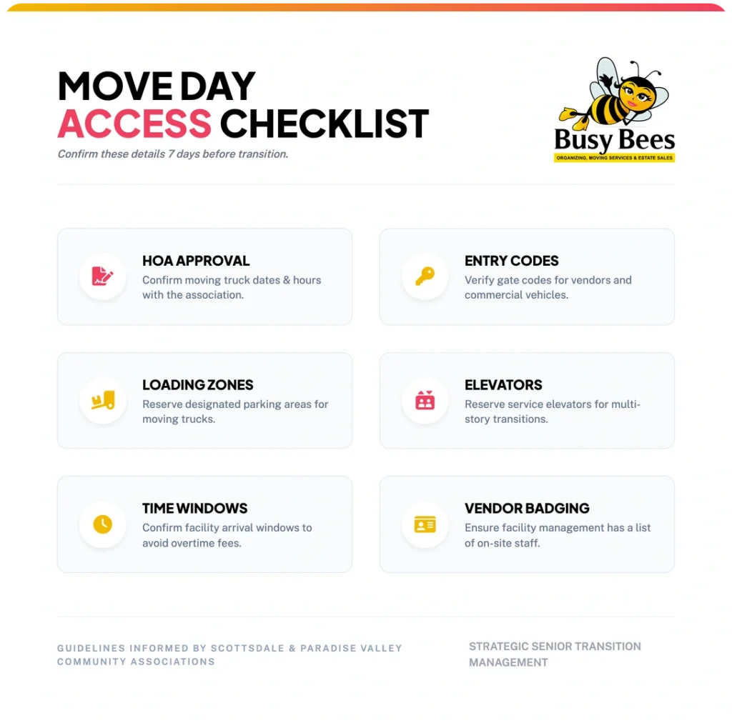 move day access checklist